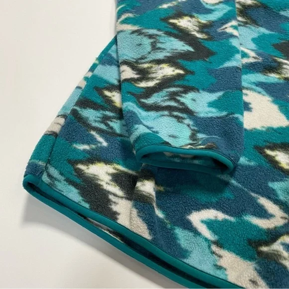 Patagonia Vintage Small Synchilla Trout Tales Elwha Blue Snap-T Fleece - Picture 6 of 15